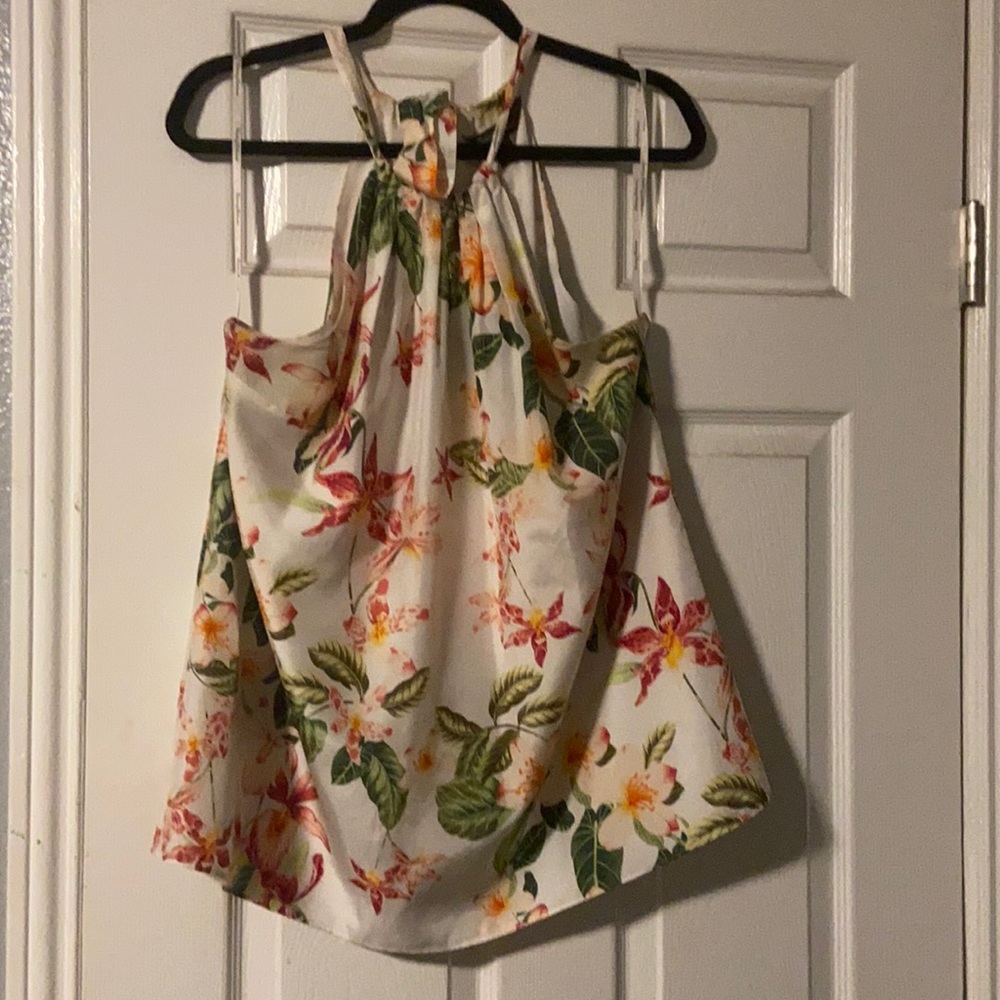 Silk Tommy Bahama Halter Top size L
